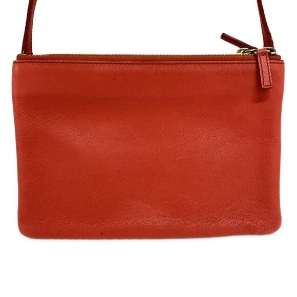 Auth CELINE Trio - Red Leather Shoulder Bag - Picture 3 of 13